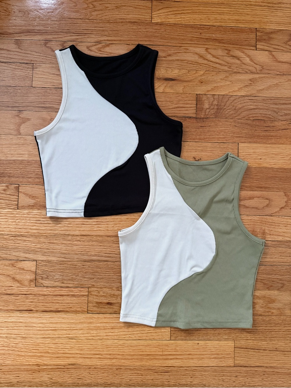 Swirl tank tops